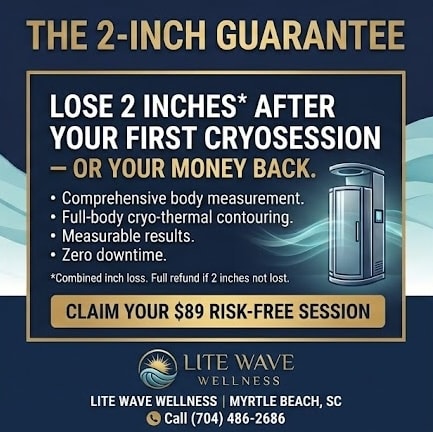 The 2-Inch Guarantee — Lose 2 inches after your first CryoSession or your money back